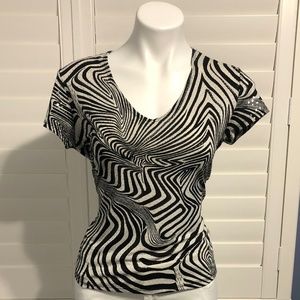 Zebra sparkly top